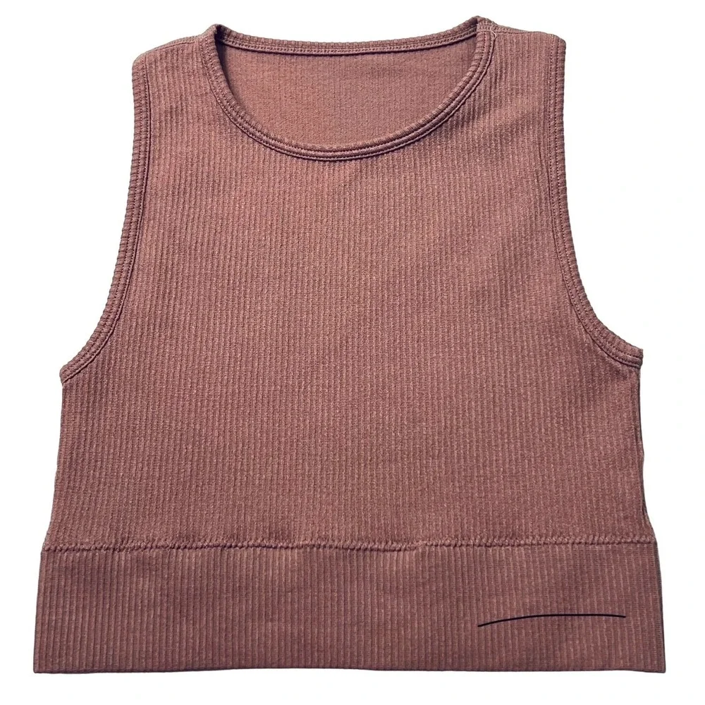 SKIMS Stretch Rib High‎ Neck Bralette NEW Rose Clay XXS/XS - Picture 2 of 11